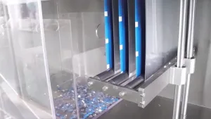 Envasadora de bolsas con forma en rollo (llenado con 2 boquillas)