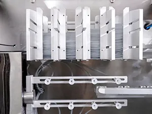 Envasadora de bolsas prefabricadas por servo motor, llenado con 4 boquillas