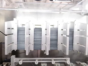 Envasadora de bolsas prefabricadas por servo motor, llenado con 4 boquillas