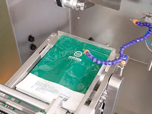 Envasadora de bolsas prefabricadas, llenado con 1 boquilla