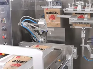 Envasadora de bolsas prefabricadas, llenado con 1 boquilla