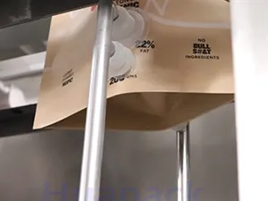 Envasadora de bolsas prefabricadas, llenado con 1 boquilla