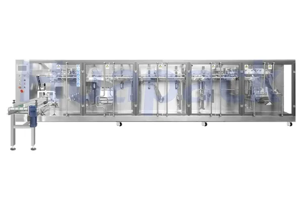 Envasadora de bolsas prefabricadas, llenado con 1 boquilla