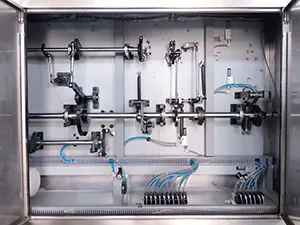 Envasadora de bolsas prefabricadas con alimentador automático de bolsas y llenado con 1 boquilla