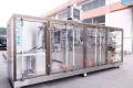 Envasadora horizontal de bolsas planas, llenado con 2 boquillas