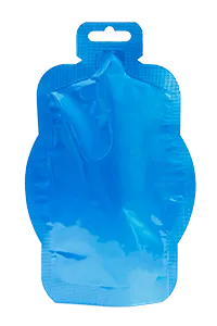 Envasadora de bolsas con forma en rollo, llenado con 2 boquillas