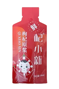 Envasadora de bolsas con forma en rollo, llenado con 1 boquilla