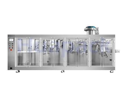 Envasadora horizontal de bolsas con boquilla, llenado con 1 boquilla