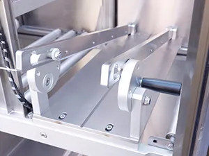 Envasadora horizontal de bolsas con spout, llenado con 2 boquillas