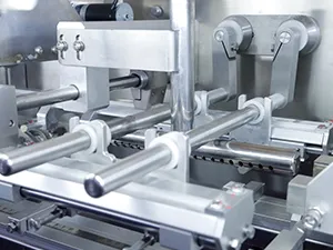 Envasadora horizontal para bolsas zipper, llenado con 1 boquilla