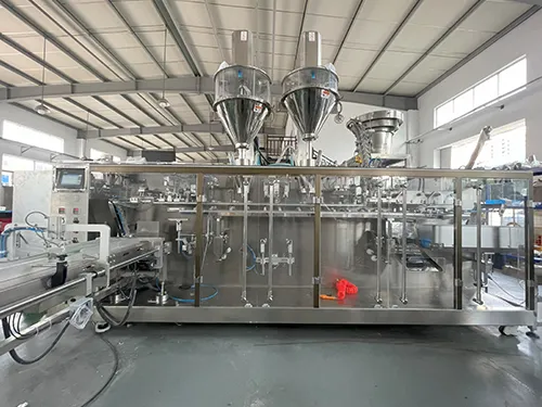 Envasadora de bolsas prefabricadas por servo motor (llenado con 1 boquilla)