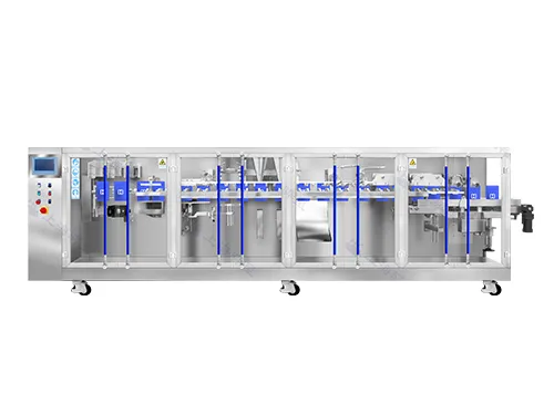 Envasadora de bolsas prefabricadas por servo motor (llenado con 2 boquillas)
